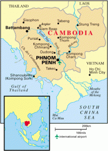 Mapa de Camboya